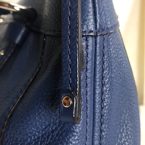 Kate Spade navy blue pebbled leather handbag - Picture 7 of 16